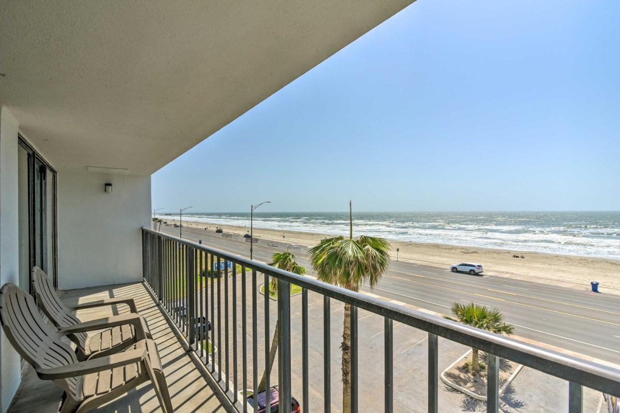 Galveston Oceanfront Condo With Balcony And View! Dış mekan fotoğraf
