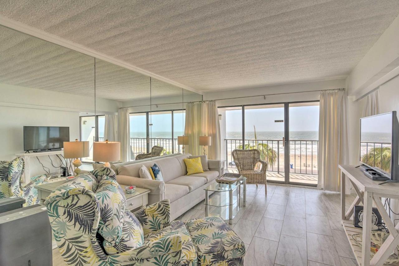 Galveston Oceanfront Condo With Balcony And View! Dış mekan fotoğraf