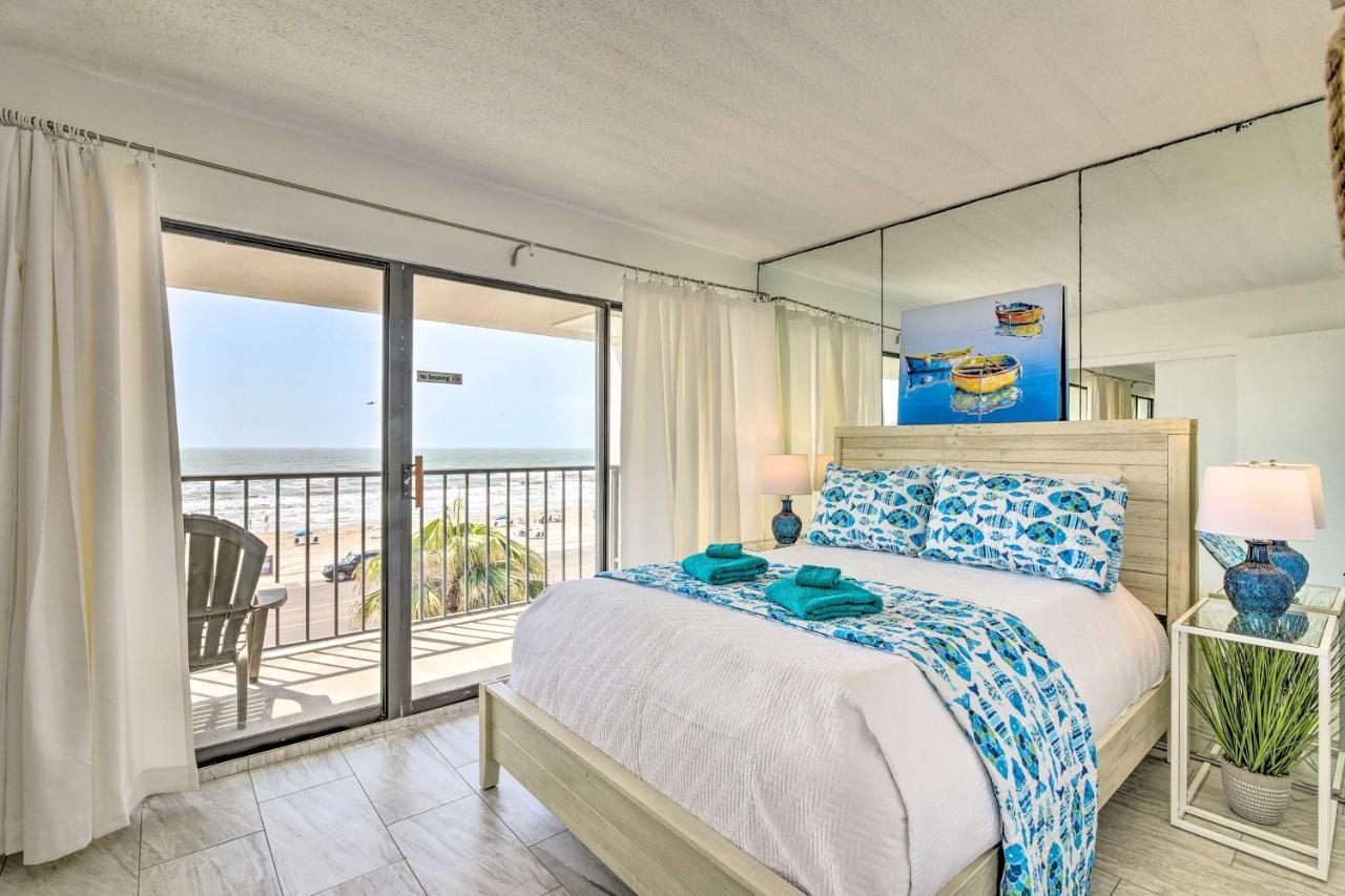 Galveston Oceanfront Condo With Balcony And View! Dış mekan fotoğraf