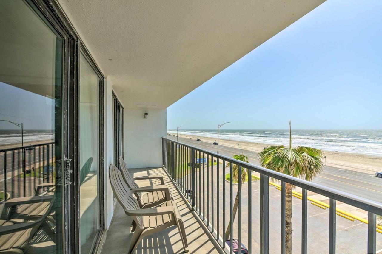 Galveston Oceanfront Condo With Balcony And View! Dış mekan fotoğraf